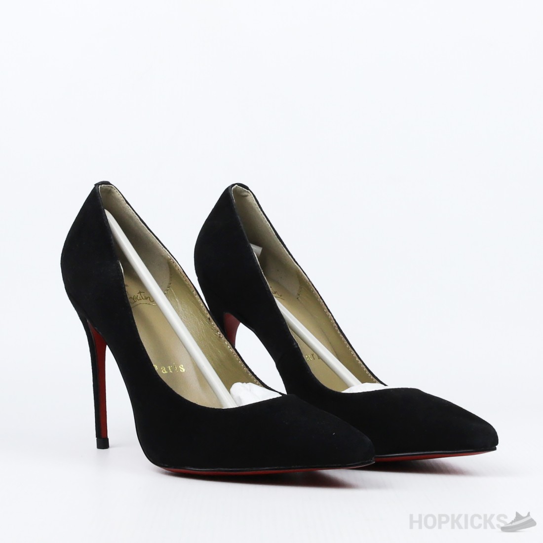 Kate 85mm Pumps Vean velours Black Women Slightly Used